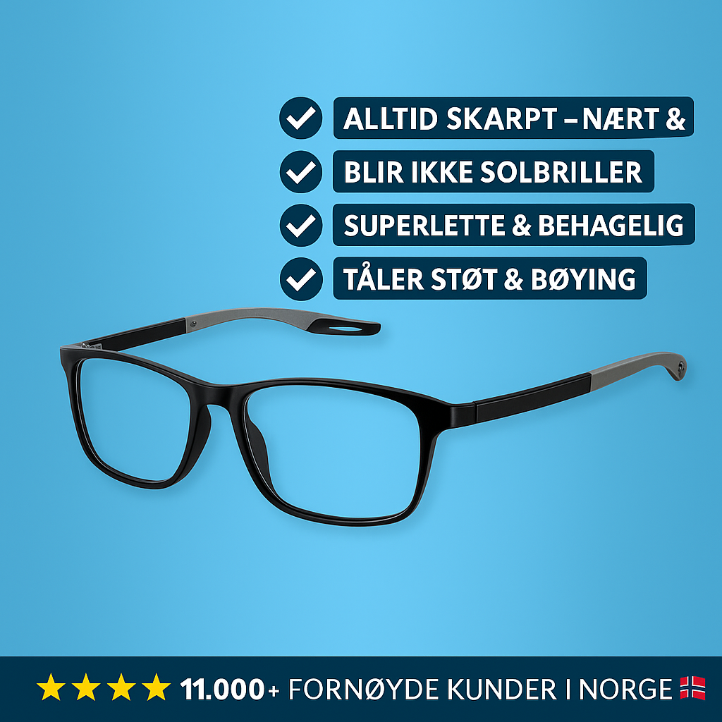 Multifokus Briller med Lysjustering