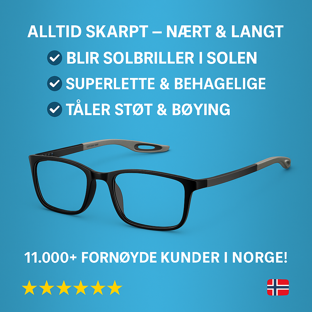 Multifokus Briller med Lysjustering