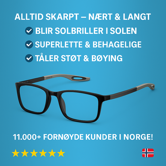Multifokus Briller med Lysjustering